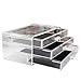 Produktbild GFCGFGDRG 3 Layers Acrylic Drawer Type Makeup Storage Box Desk Sundries Container Cosmetics Desktop Organizer