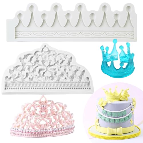 Moldes de chocolate con forma de corona para fiestas infantiles 2