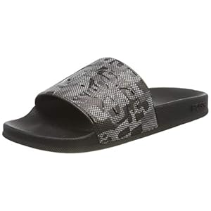 BOSS Business Bay_slid_ps21 heren Platte slippers.