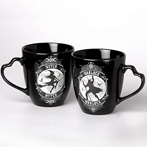 Alchemy England Witch und Warlock Becher-Set Unisex Tassen-Set multicolor Porzellan Gothic Cover