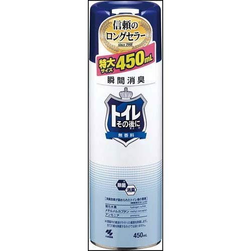 Kobayashi Pharmaceutical Toilet After that, oversized 450ml unscented x 4