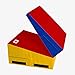 We Sell Mats Gymnastics Incline Mat, Folding and Non-Folding Cheese Wedge Skill Shape, Tumbling Mat for Gymnastics Training, Cheerleading and Obstacle Courses, Multi-Color, Large (72