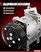 Torchbeam AC Compressor with Clutch Fit for Mazda 3 2004-2009 2007 2.0L/2.3L/2.3T, for Mazda 5 2006-2010, OE: 57463, 5511699