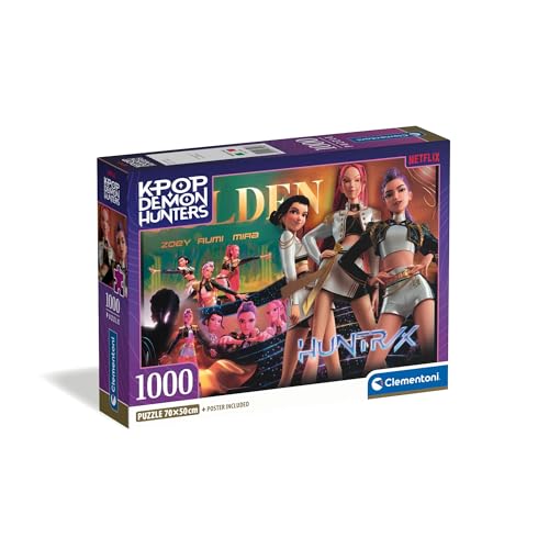 K-Pop Demon Hunters Puzzle 1000 Pièces Format 70x50 cm Ado Dès 14 Ans
