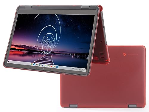 Carcasa rígida Lenovo 500E Yoga Chromebook Gen 4 protectora 12.2 pulgadas policarbonato rojo