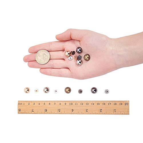 PandaHall 20 Set 4 Colori Rivetti a Vite in Lega