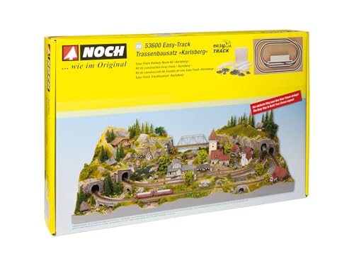 NOCH® easy TRACK® route kit “Karlsberg”, model construction route kit, ideal for H0 track planning