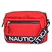 Nautica Women's Nylon Bean Bag Crossbody/Belt Bag With Adjustable Shoulder Strap, Red, One Size