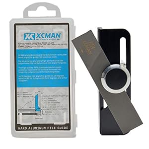 XCMAN, 2017 Alpine, squadretta di guida per affilare le lamine dello snowboard, in alluminio resistente, realizzata in CNC, con morsetto incluso, adatta al freeride e alle gare