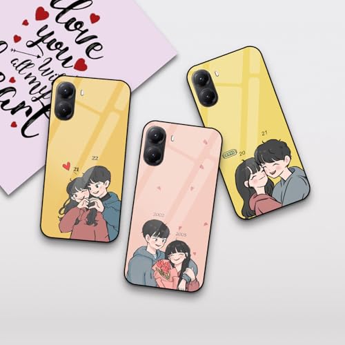 Image of COLORflow Back Cover Compatible with Poco X7 Pro 5G | Love Connection Couple Customized | Shockproof TPU Bumper with Camera Protection Back Cover Compatible with Poco X7 Pro 5G