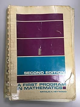 Paperback A First Program in Mathematics [Second Edition] Book