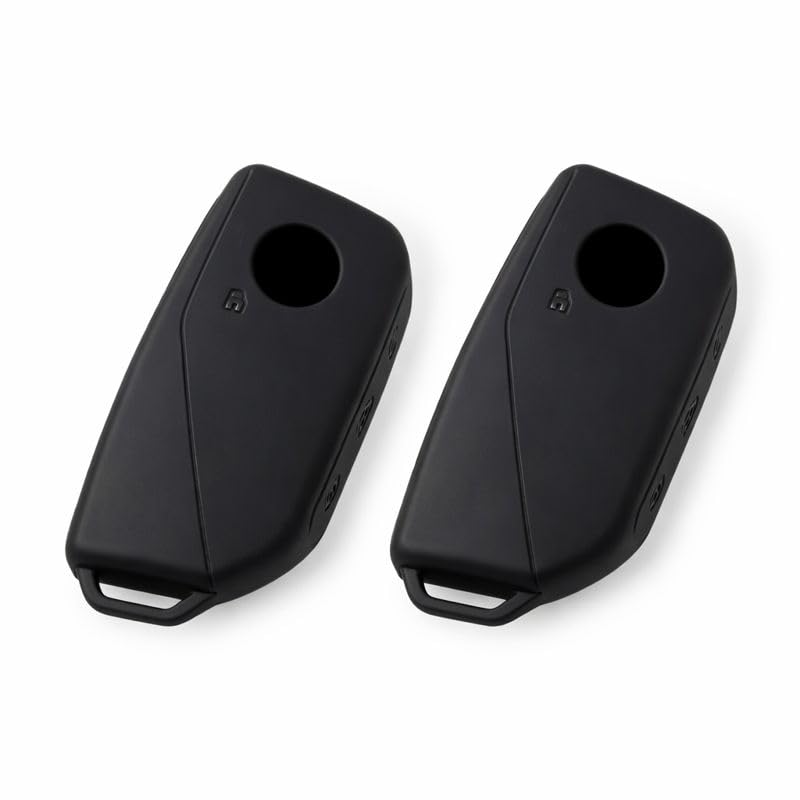 Image of JVCV Premium Soft TPU Key Cover Compatible with BMW 2023 New 7 Series 740i 760i X1 X7 XM IX I7, X5 smart Key | Scratch-Resistant Protective Case (2 Pack - Matte Black)