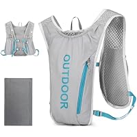 Rinooau Women's Running Hydration Vest (Grey)