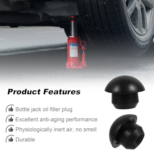 DXNQ 12 PCS Bottle Jack Oil Filler Plugs, Rubber Conical Car Hydraulic Jack Oil Fill Plug Replacement, Portable Floor Bottle Plugs for Oil Reservoir Plug Seals Nozzle Repair Parts