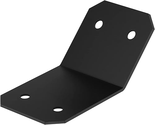 4 unidades de 5 pulgadas de ancho en el interior de 45 grados con soporte de ángulo de acero, rodilleras de 45 grados, junta interior para 6 postes