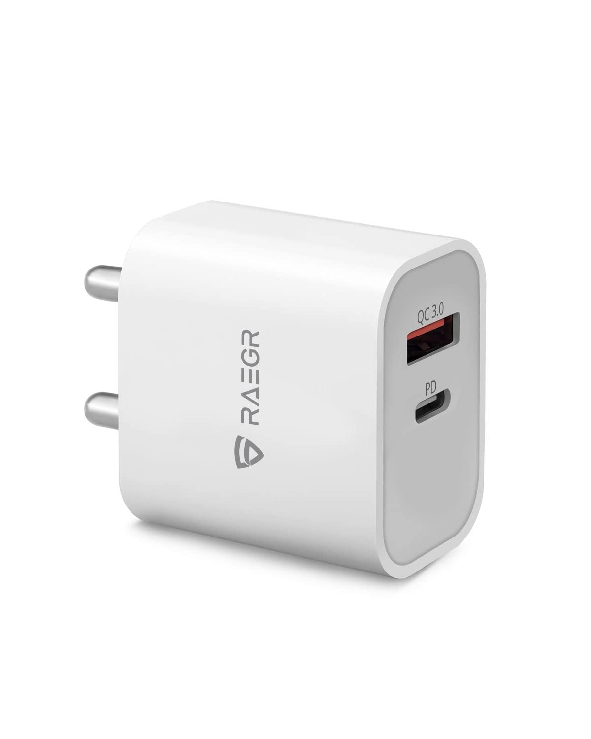 RAEGR RapidLink 250 20W Adapter |Made in India| PD+QC USB Wall Charger | BIS Certified Compatible with iPad, iPhone, Galaxy, Tablets, Other Phones - White RG10317 (B09MYYLCL7) Amazon Price History, Amazon Price Tracker