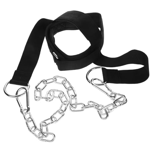 Harnais de musculation pour cou réglable Abaodam avec boucle en fer pour exercices cervicaux