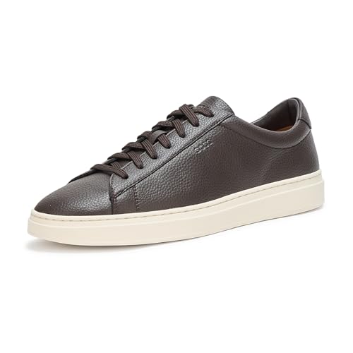 Image of BOSS Men's Kieran Smooth Leather Tennis Sneaker