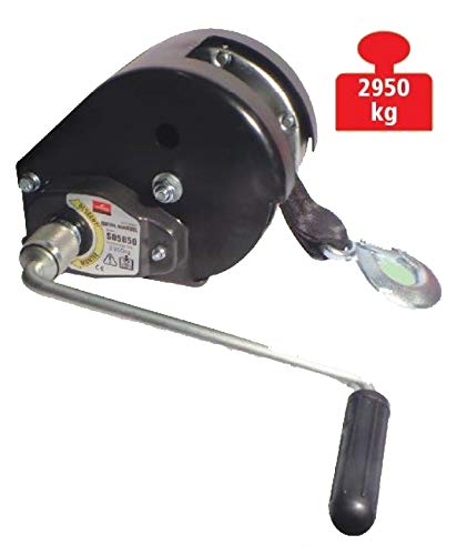 TRAILERS EQUIPEMENT Treuil de halage Auto freiné - Charge Max.2950 kg - avec Sangle 8 m Cover