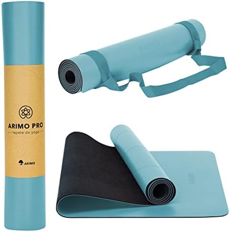ARIMO Tapete de Yoga Mat PU com Borracha Natural 181 x 61 x 0,5 c...