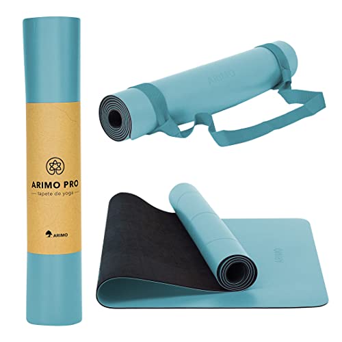 ARIMO Tapete de Yoga Mat PU com Borracha Natural 181 x 61 x 0,5 c...