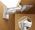 Cabinet Locks Child Safety, Slick Invisible Spring No Drill Baby Proof Safety Latches for Kitchen & Bedroom Cabinets & Cupboards Drawers with & 3M Adhesive & 20 Screws Durable Fixed - 10 Pack
