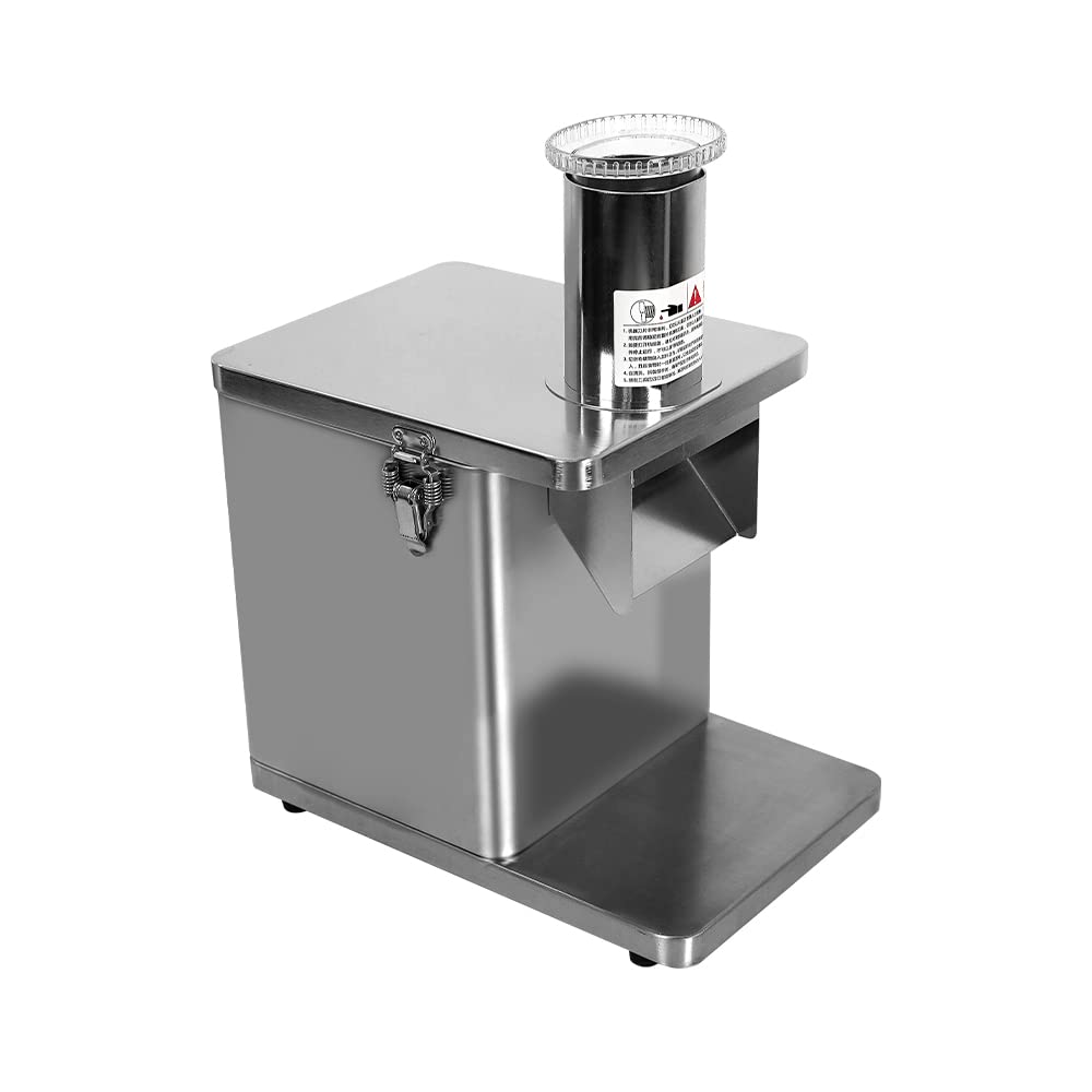 Kommerzieller Gemüsewürfelschneider, Gemüsewürfelschneidemaschine 250W, Obst Zwiebel Kartoffelschneider Gemüseschneider Lebensmittelhacker, mit 5 Würfelklingen und 1 Scheibenschneidklinge