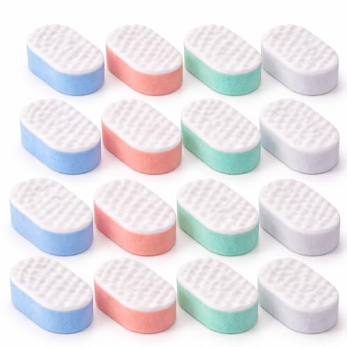 12 Pack Body Bath Sponges Exfoliating Massage Shower Sponge for Soft Clean Skin Family Pack for Adults & Kids