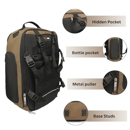 Image of Ligo Water Resistant Hammer Travel Laptop Bag | Motorcycle Backpack Bag for Men | Riding Backpack for Men and Women