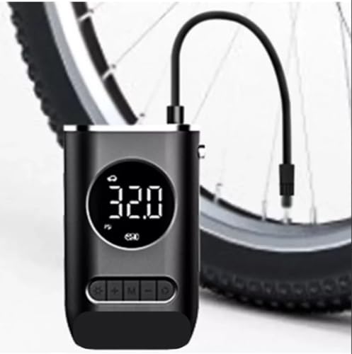 Bomba De Encher Pneu De Carro Bike Moto Eletrica Portátil Compressor de ar portátil com inflador de