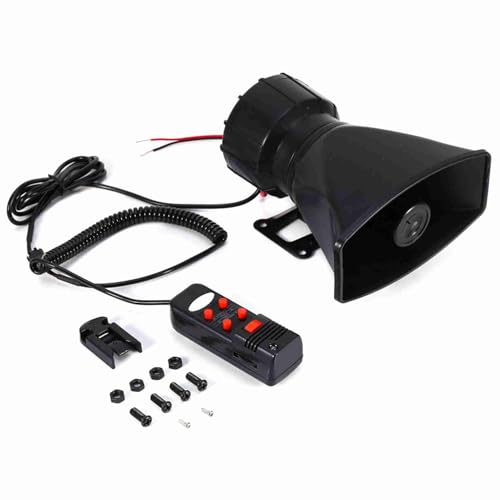 Sirène de voiture 300db puissante Domary avec 5 tonalités et microphone PA