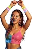 ¡Ilumina tu fiesta con estas pulseras de luz neón! Hechas de PVC, son perfectas para cualquier celebración. Incluye 50 piezas en vibrantes colores multicolor.