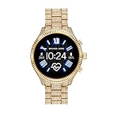 Michael Kors Access Women's Lexington 2 Touchscreen  Stainless Steel  Smartwatch, Gold Tone All Over Pave-MKT5082