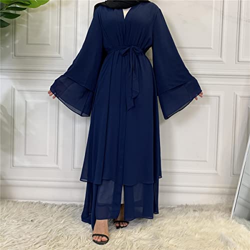 Abaya Dubaï ample robe cardigan pour masquer les formes taille XXL