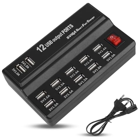 Chargeur USB 12 Ports Agatige Cover