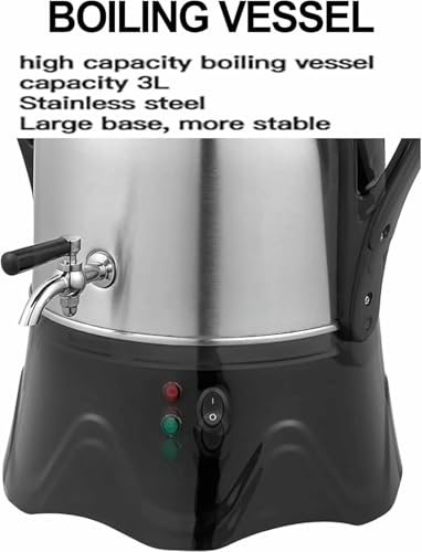 Théière électrique samovar anti-surchauffe 3L acier 2000W - 5