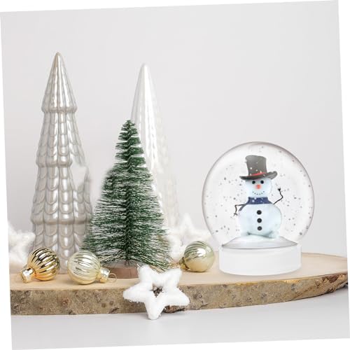 Ciieeo 20 Unidades Globo De Neve De Natal Artesanato De Globo De Neve Foto Neve Globo De Exibição De