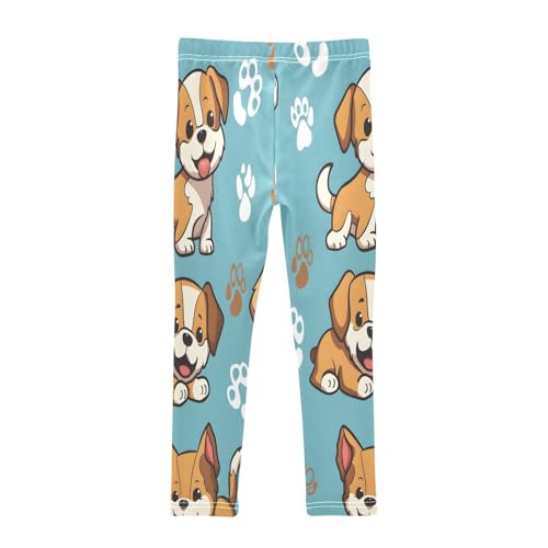 Bolaz Toddler Girls Leggings Printed Yoga Pants Leggings Cartoon Puppy for Kids2