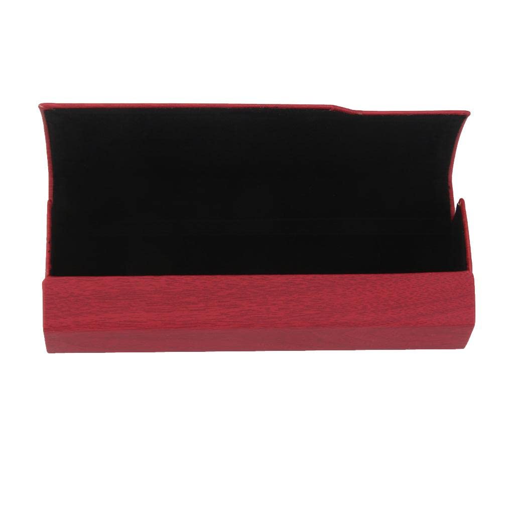 Meadawgs® Imitation Wood Grain Leather Hard Glasses Box Sunglasses Case Wine Red|Health & Beauty | Vision Care | Eyeglass Cases|1 x Glasses Case-image-44