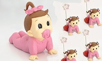 Lot De 12 Porte Photos Pour Bapteme Fille Avec Figurine Et Tirelire Assortie Amazon Fr Bebe Et Puericulture