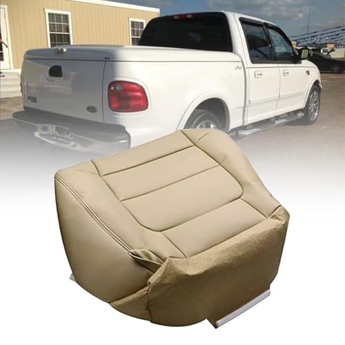 Housse de siège en cuir marron pour remplacer le cuir déchiré de votre Ford F150
