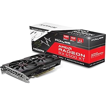 PLACA DE VÍDEO SAPPHIRE PULSE AMD RADEON RX 6500 XT GRAPHICS CARD GDDR6 1080 FHD 4GB PCIE HDMI
