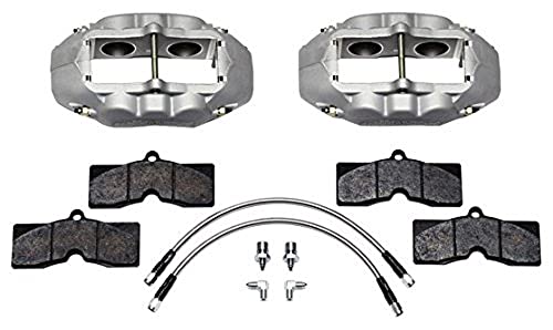 Wilwood 140-10789 Front Brake Kit (65-82 Corvette Clear Anodized), Gray