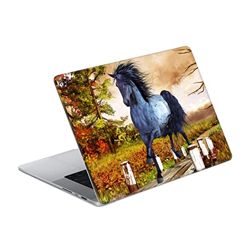 Vinyle Simone Gatterwe MacBook Pro 14 A2442 avec motif chevaux artistiques