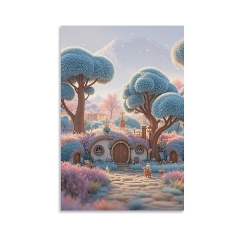 Cabin Vintage décoration murale peinture tableau salon restaurant 40x60cm