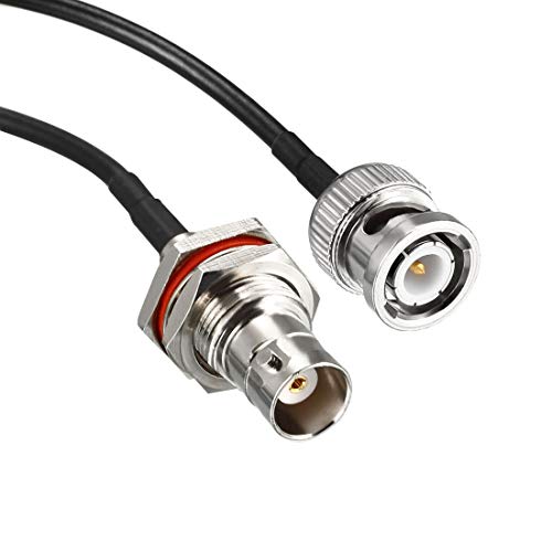Uxcell Bnc Male To Female Coaxial Jumper Cable 50 Ohm 10 Feet Rg174 For Video Signals,Cctv,Camera 2Pcs #TOP2