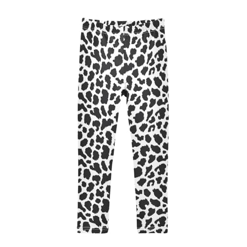 Leopard Texture Girls Leggings,Workout Leggings for Girls Toddler Athletic Legging Size for 3-10T