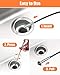 Hair Drain Clog Remover Tool – 6 × 25-Inch Sink Snake + 1 × 24-Inch Drain Cleaner Tool, Plumbing Snake for Shower, Toilet, Kitchen Sink & Tub – 7-Piece Hair Removal Tool Set