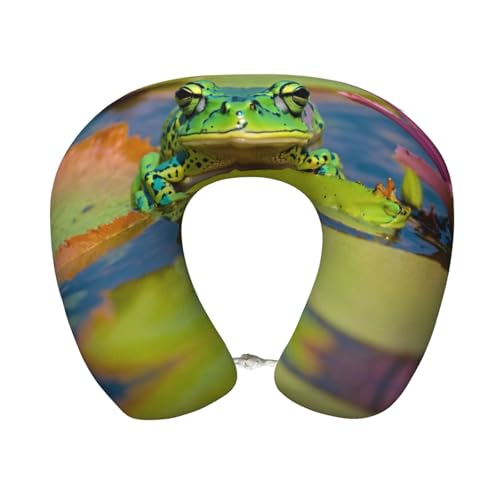 Almohada de espuma viscoelástica para viaje portátil miniatura 1