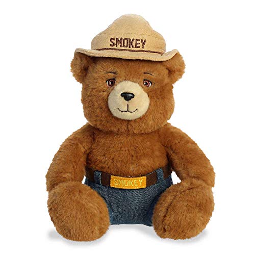 Image of Aurora® Official Licensed U.S. Forest Service Smokey Bear Stuffed Animal - Soft and Cuddly Toy for Imaginative Play - Perfect for Kids, Nature Lovers, and Woodland-Themed Decor - Brown 9 Inches